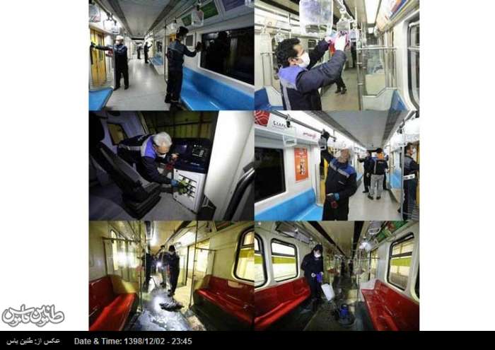 متروی تهران به جنگ کرونا رفت