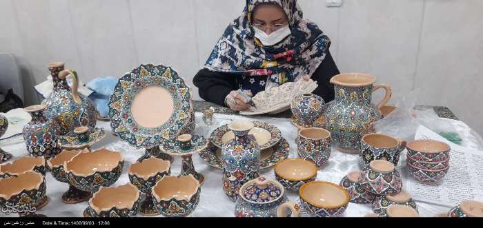 نمایشگاه صنایع دستی و اشتعالزادیی بانوان جهادی مسجد قبا در حال برگزاری است