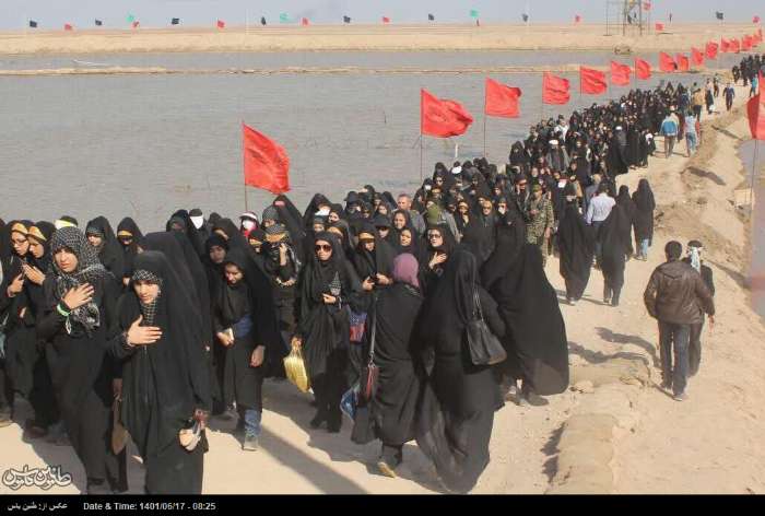 گزارشی از اجرای یک طرح فرهنگی به نام« حجاب زینبی، هدیه حسینی» در گرمسار
