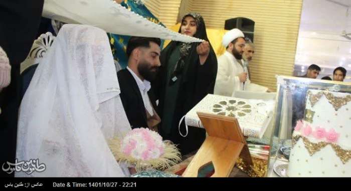 گروه جهادی زینبیون جشن ازدواج زوج جوان را برگزار و هزینه ماه عسل آنها را تقبل کرد