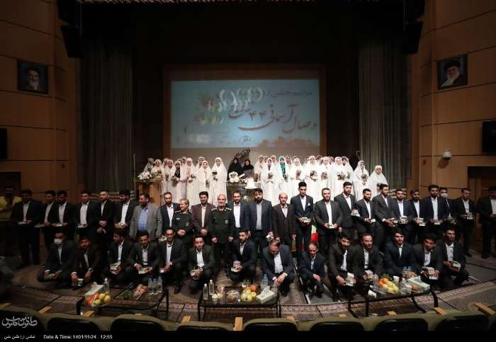 جشن ازدواج  آسان 44 زوج ارومیه ای برگزار شد+تصاویر