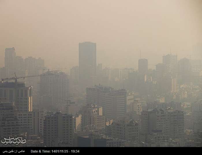 احتمال «بنفش» شدن کیفیت هوا تهران