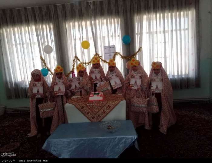 جشن فرشته ها به همت بسیج خواهران شهر خضری دشت بیاض برگزار شد + تصویر