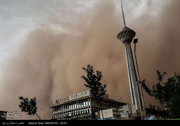 خیزش گرد و خاک در این مناطق تهران