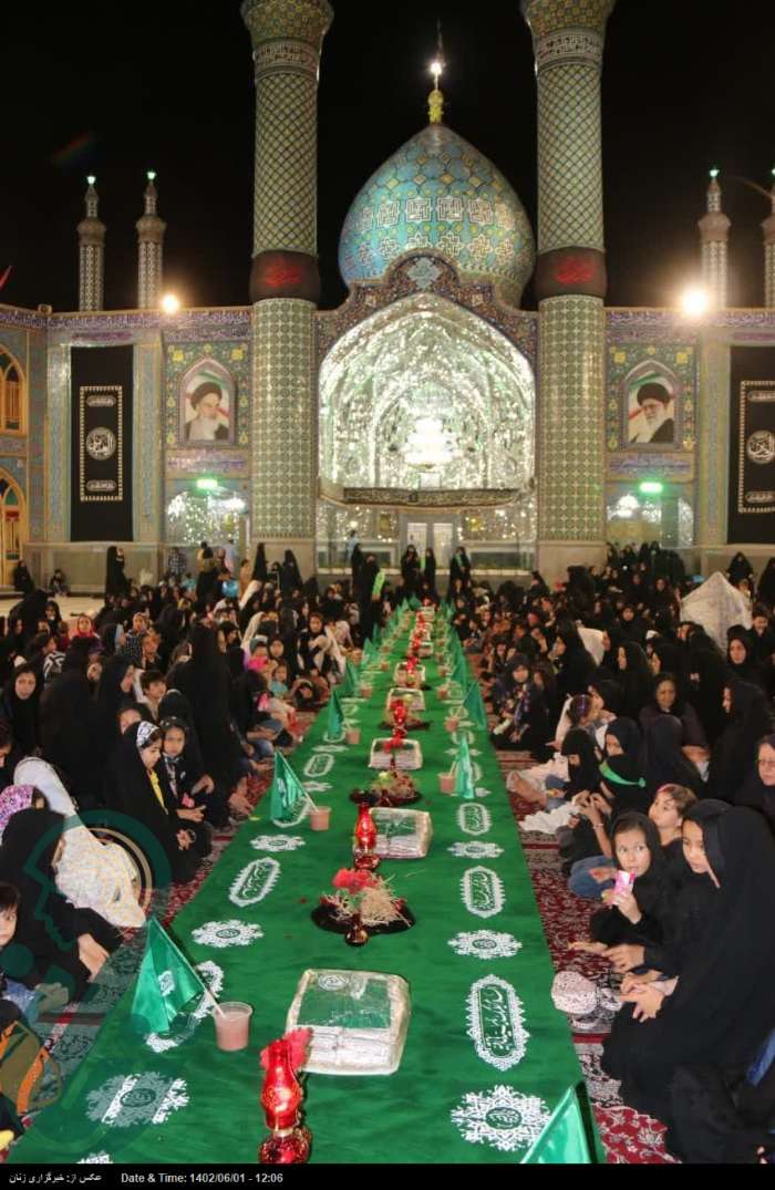 بزرگ ترین سفره حضرت رقیه(س) در آران و بیدگل گسترانده شد