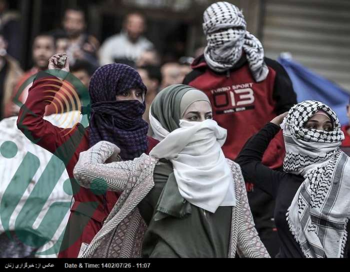 زن فلسطینی را نماد زن مسلمان مبارز آزاده ای است  که با آغوش باز به استقبال شهادت می رود