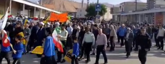 تجمع مردم شهیدپرور و ولایتمدار آغاجاری در حمایت از کودکان مظلوم غزه