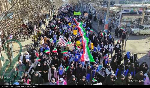 خیابان‌های آذربایجان غربی به رنگ حماسه درآمد/ حضور دشمن شکن مردان و زنان دیار امینی و باکری درجشن 45 سالگی انقلاب