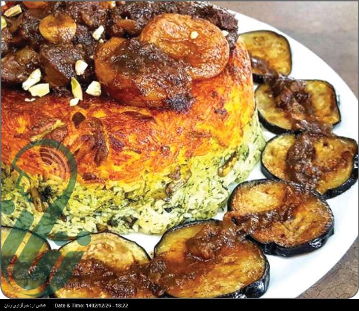 طرز تهیه سبزی پلوی دامغانی لذیذ و مجلسی برای افطار