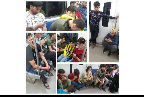 تصویر خاصی که از متروی تهران فراگیر شد