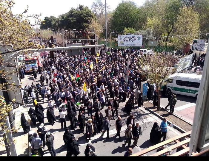 حضور باشکوه بانوان البرزی در راهپیمایی روز قدس