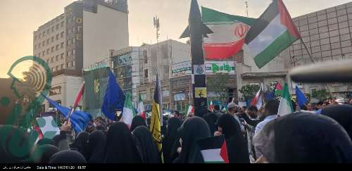 حضور شکوهمندی دیگر از مردم تهران در میدان فلسطین