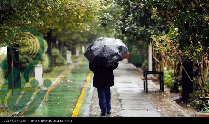 باد و باران در ۱۲ استان