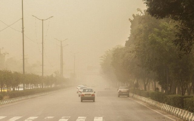 باد و گرد و خاک در نقاط مختلف کشور