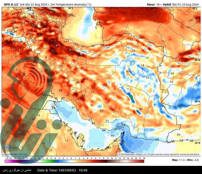 موج جدید گرمای هوا در راه ایران