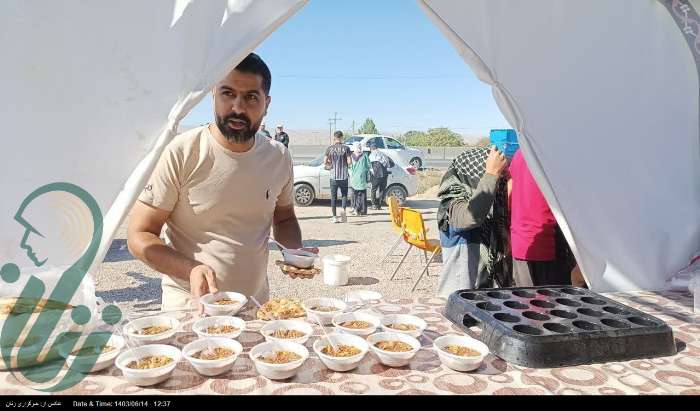 برپایی موکب شهدای بخش رادکان چناران  در ایام دهه پایانی ماه صفر