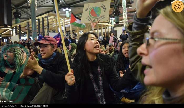 تنفر از صهیونیست ها در قلب اروپا/  کودک کش ها جایی در هیچ کجای دنیا ندارند