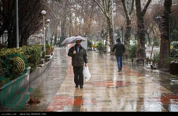 ادامه بارش‌ها در برخی استان‌ها/ خیزش گردوخاک در نوار شرقی کشور