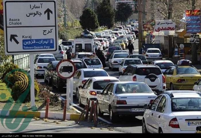 جاده چالوس در این روز یک‌طرفه می‌شود