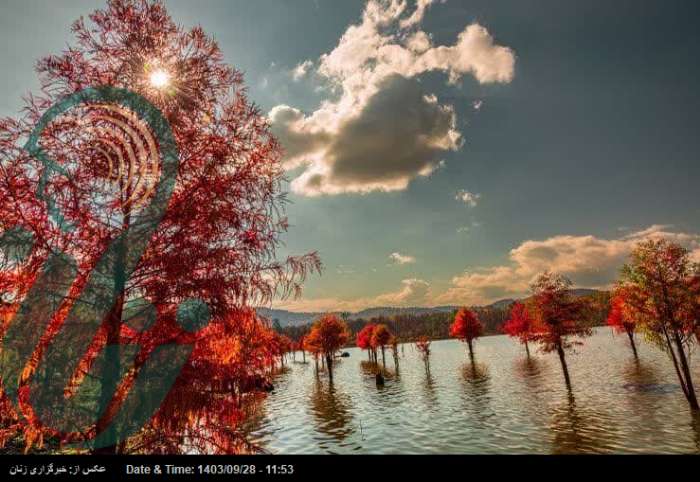 جادوی طبیعت در پاییز ، دریاچه الندان ساری