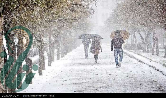 بارش برف و باران در بیشتر نقاط کشور