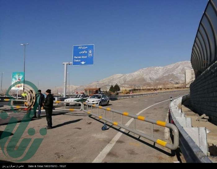 این جاده شمال فردا مسدود می‌شود