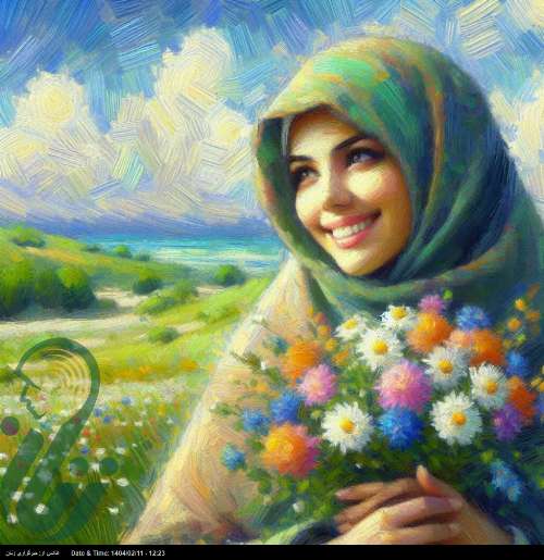 تصور هوش مصنوعی از دختر ایرانی
