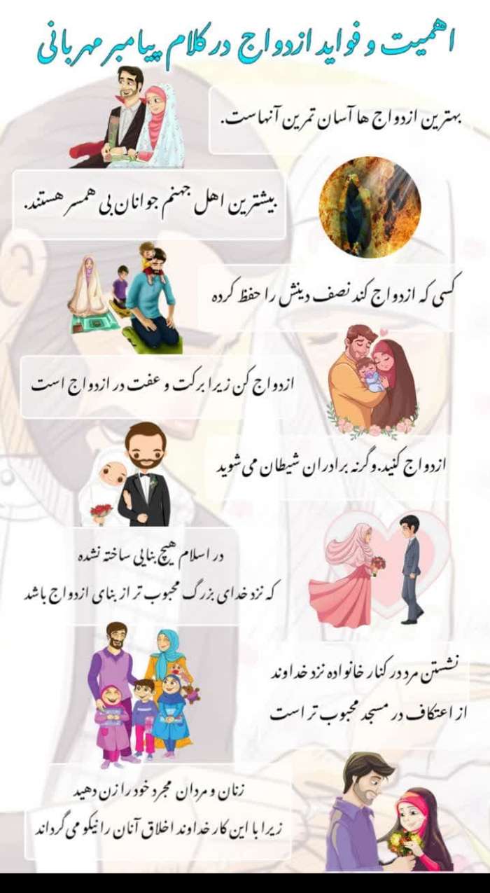 فواید ازدواج در کلام پیامبر اسلام(ص)