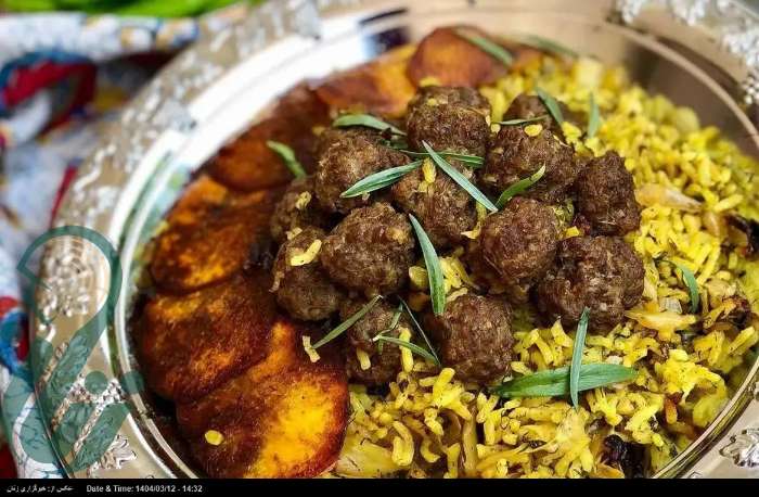 ریحان پلو با گوشت؛ پلو مخلوط خوشمزه و خاص