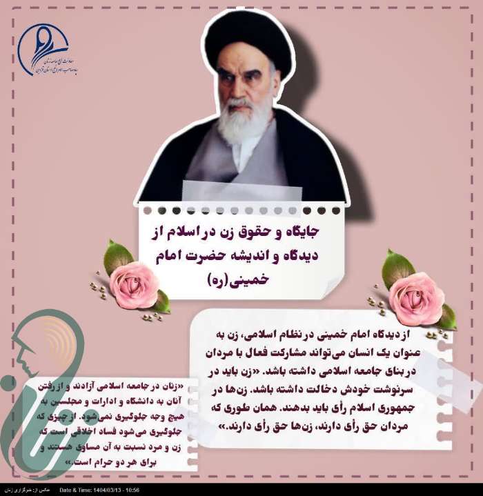 جایگاه حقوق زن در اسلام از دیدگاه و اندیشه امام خمینی(ره)