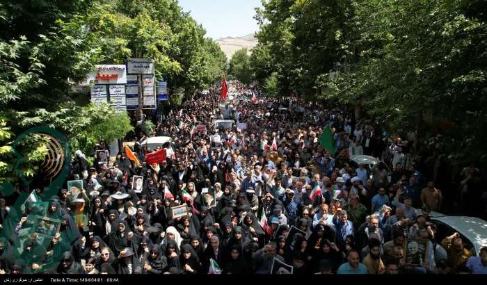 فریاد خشم بانوان لرستانی در راهپیمایی خشم و نصر + فیلم