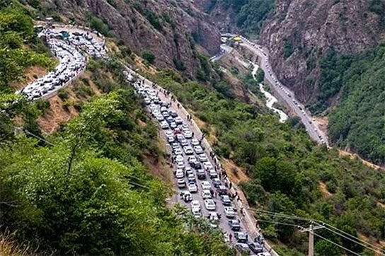 جاده چالوس عصر امروز یک طرفه می‌شود