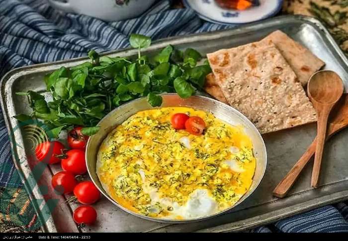 پنیر برشته؛ غذای خوشمزه شمالی با پنیر محلی و تخم‌مرغ