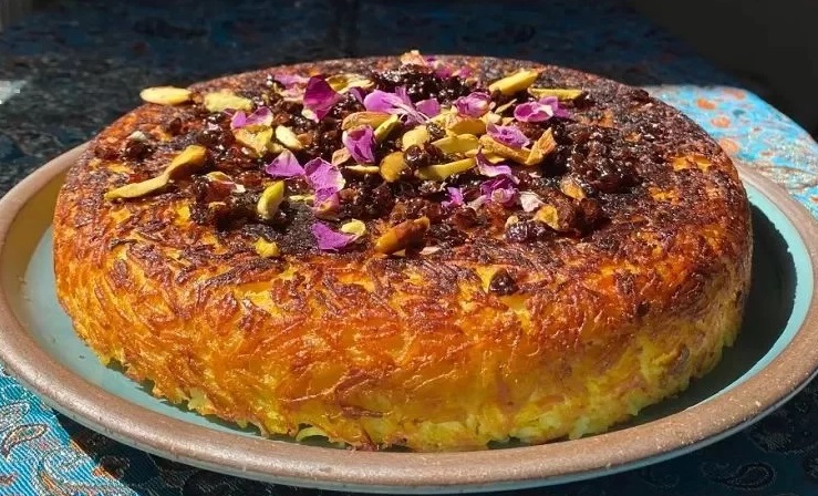 طرز تهیه ته‌چین قیسی قجری