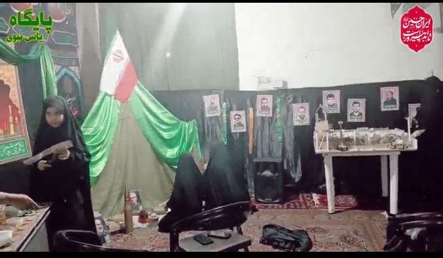 فضاسازی حسینیه سیدالشهداء آسیابک زرندیه برای ایام پایان ماه صفر
