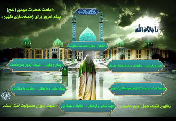 امروز باید در  جهت حکومت امام زمان(ع) کار و تلاش کنیم