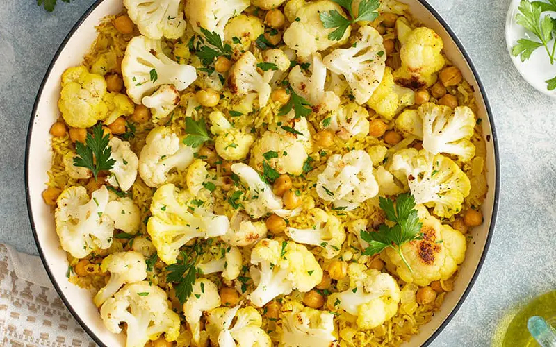 طرز تهیه گل کلم پلو؛ یک غذای متفاوت و لذیذ